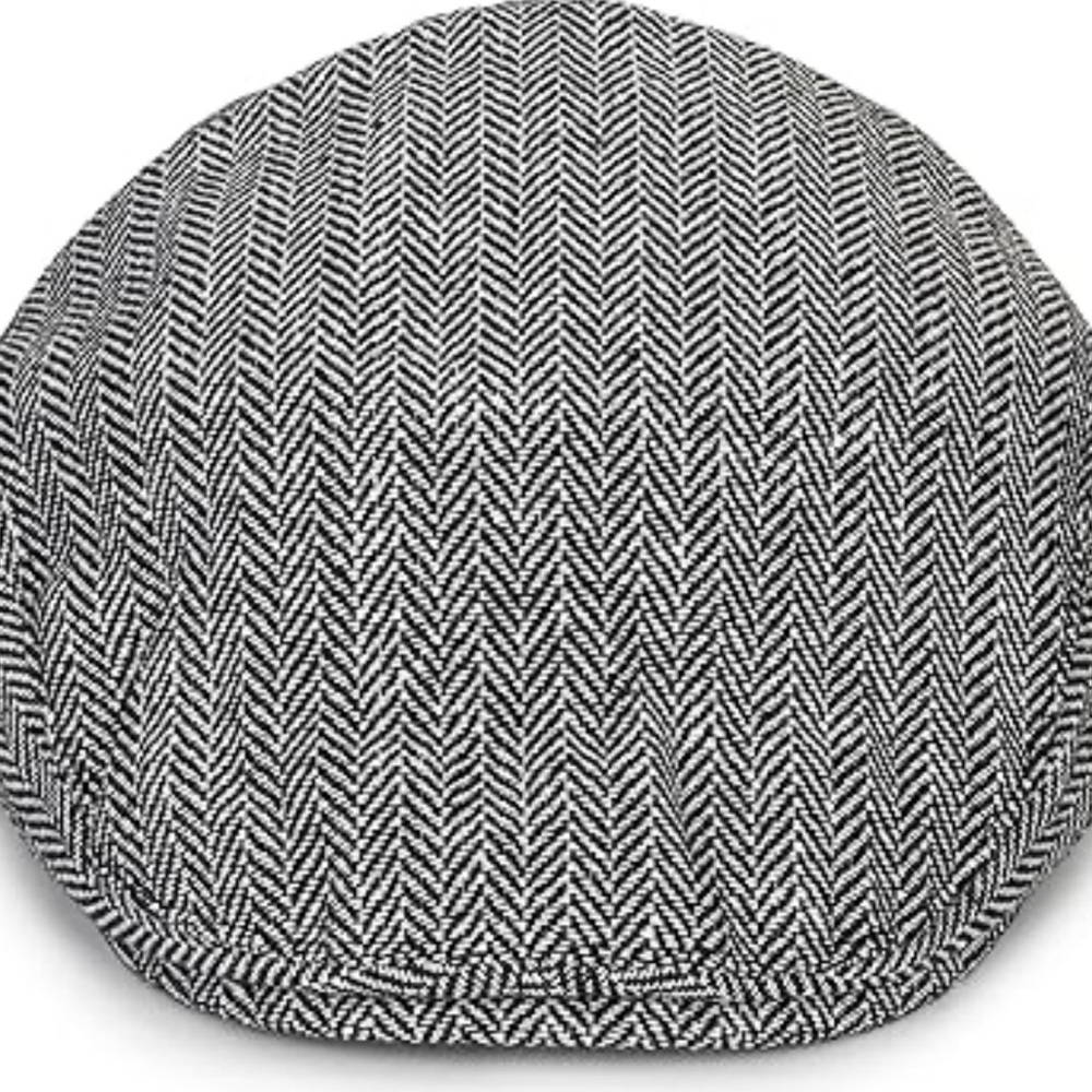 H&M Herringbone wool/cotton blend infant 4-6 mos newsboy cap
